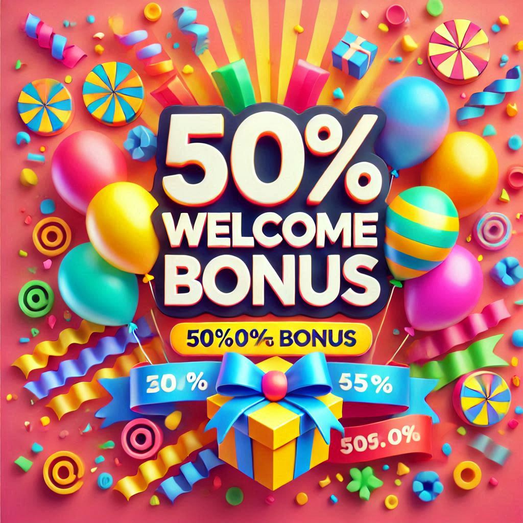 50% Welcome Bonus